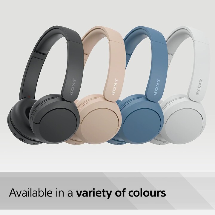 Wireless Headphones Sony WH-CH520/ with Microphone/ Bluetooth/ White