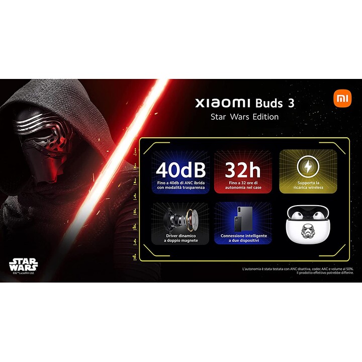Xiaomi Buds 3 Édition Star Wars Stormtrooper - Blanc