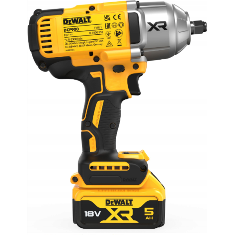 Klucz udarowy 1/2" 18V 2x5.0Ah DCF900P2T-QW DEWALT