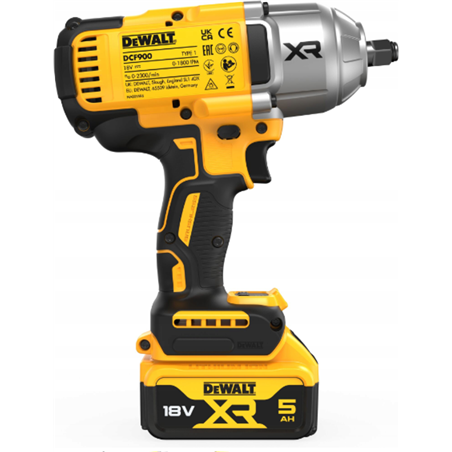 Klucz udarowy 1/2" 18V 2x5.0Ah DCF900P2T-QW DEWALT