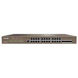 Tenda TEG5328P-24-410W managed L3 Gigabit Ethernet PoE switch 1U gray