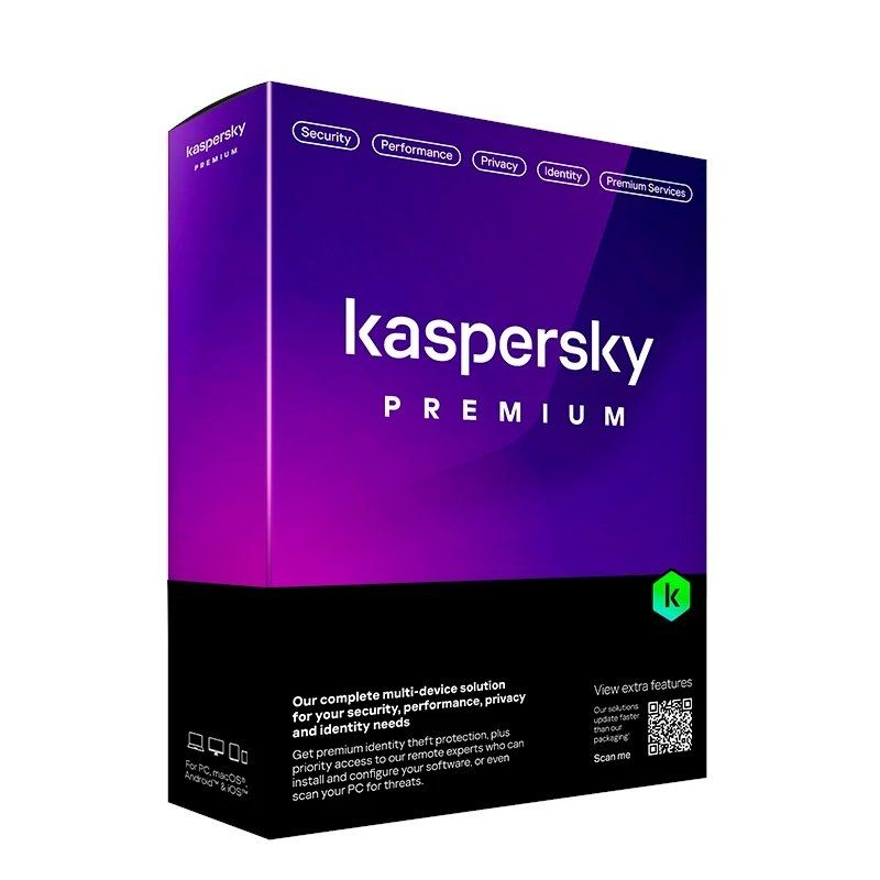 Kaspersky Premium Antivirus/ 5 dispositivos/ 1 ano