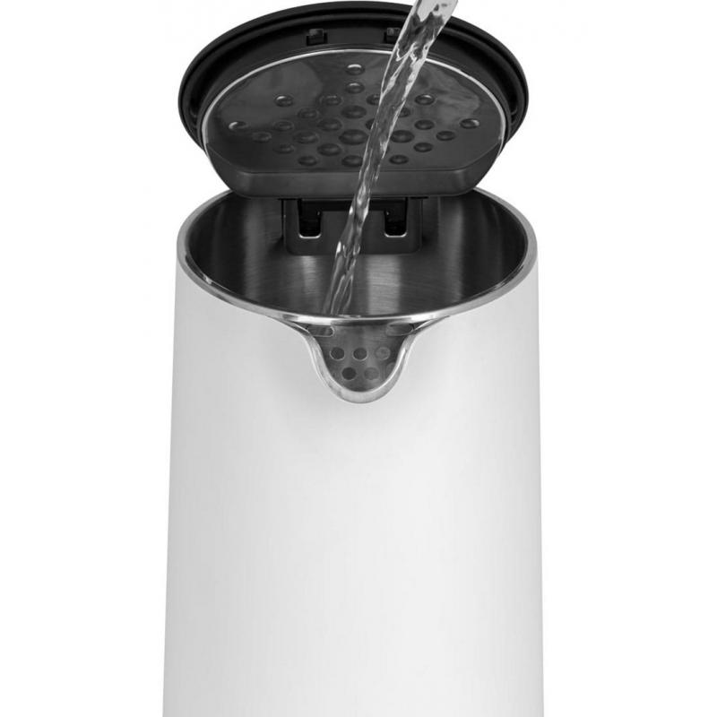 Hervidor de acero inoxidable blanco 1,5 l Sal y pimienta Concepto RK3300
