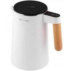 Hervidor de acero inoxidable blanco 1,5 l Sal y pimienta Concepto RK3300
