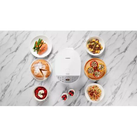 Philips HD4713/40 olla multi-cocción 5 L 980 W Plata, Blanco