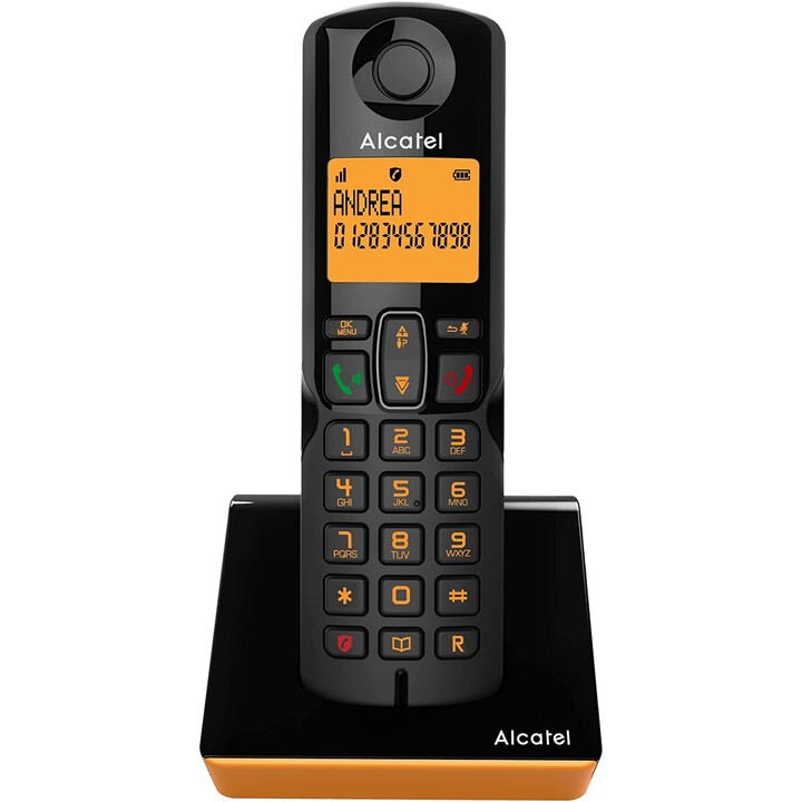 Alcatel S280 naranja negro