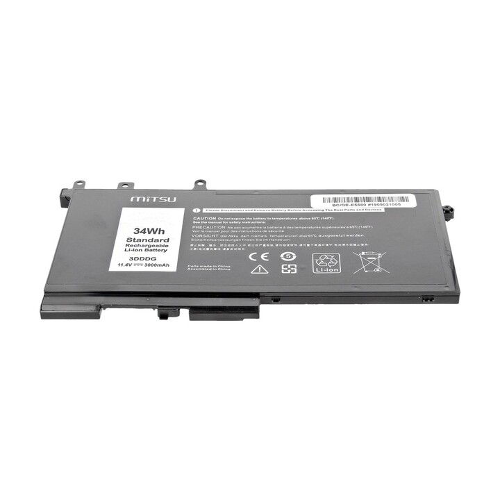 BATERÍA MITSU BC/DE-E5580 (DELL 3000 MAH 34 WH)