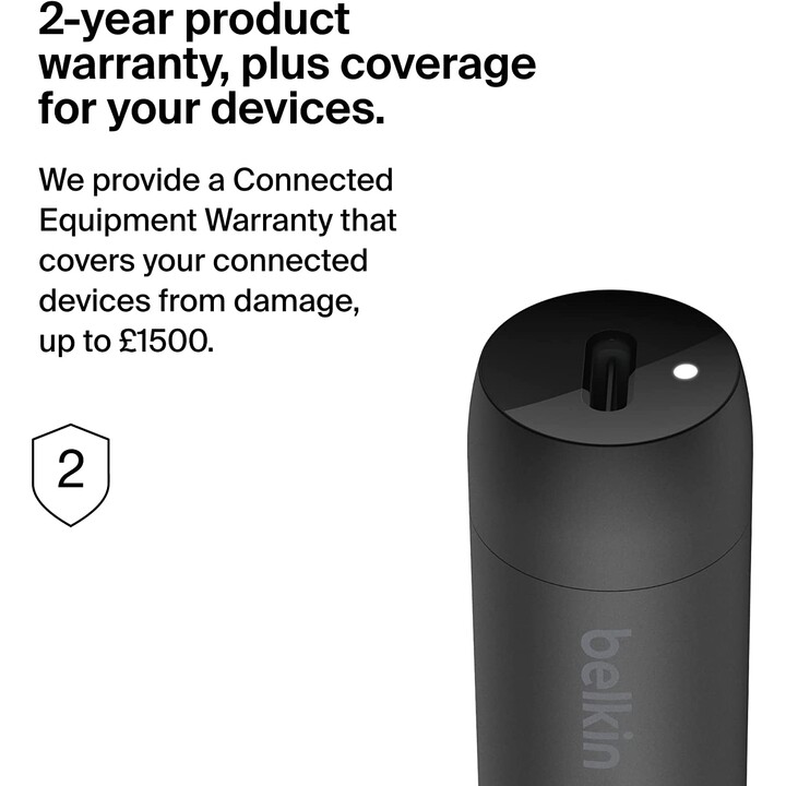 Belkin BOOST CHARGE 30W Fast Car Charger, Compact Design w/USB-C Power Delivery Port, Universal Compatibility for iPhone 14, Gal