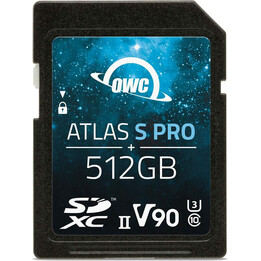 Carte multimédia Atlas S Pro SDXC UHS-II V90 de 512 Go