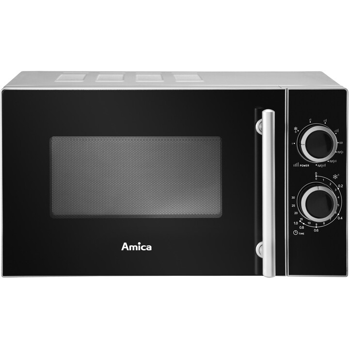 Amica AMGF20M1GS Mikrowelle Arbeitsplatte Grill-Mikrowelle 20 l 700 W Schwarz , Silber