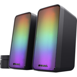 Trust Gaming GXT 611 Wezz altifalantes RGB 2.0 pretos