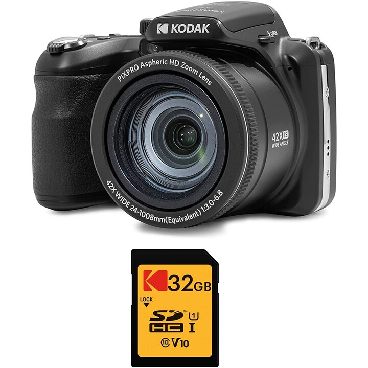 Fotocamera digitale Kodak Pixpro AZ425/20MP/Zoom ottico 42x/Nero