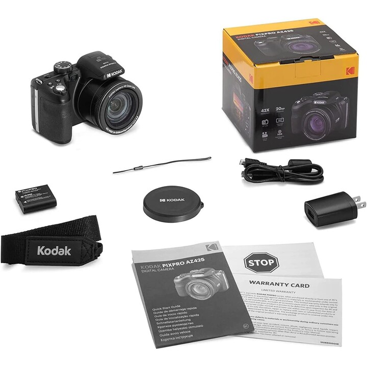 Appareil Photo Numérique Kodak Pixpro AZ425/20MP/Zoom Optique 42x/Noir