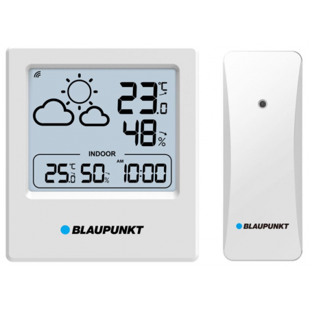  Blaupunkt WS10WH - Estación meteorológica con sensor externo.
