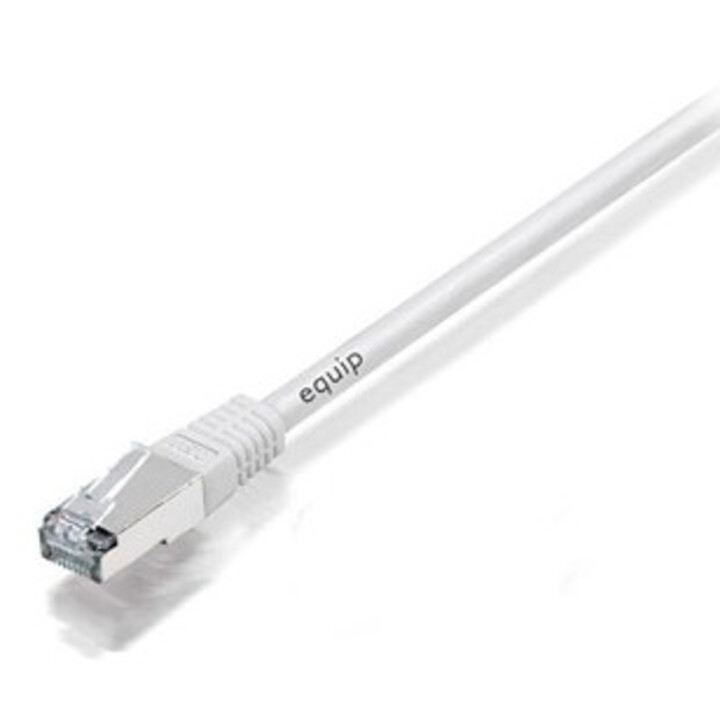 EQUIP Netzwerkkabel RJ45 Cat 6A S/FTP 20M Weiß