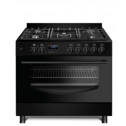 Cocina de gas/eléctrica KWGE-K90 CHEFF MODERN Negro