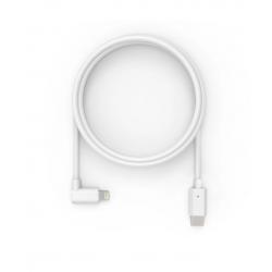 6ft 2.0 USB-C Male to 90-Degree Lightning Cable - White