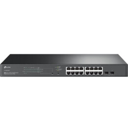 TP-Link TL-SG2218P switch L2/L2+ Gigabit Ethernet (10/100/1000) Energía sobre Ethernet (PoE) 1U Negro