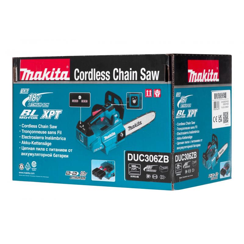 Makita DUC306ZB motosierra Negro, Azul