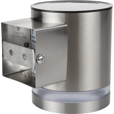 RANEX SILVER LED SOLAR WALL LIGHT