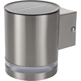 RANEX LUZ SOLAR DE PARED LED PLATA