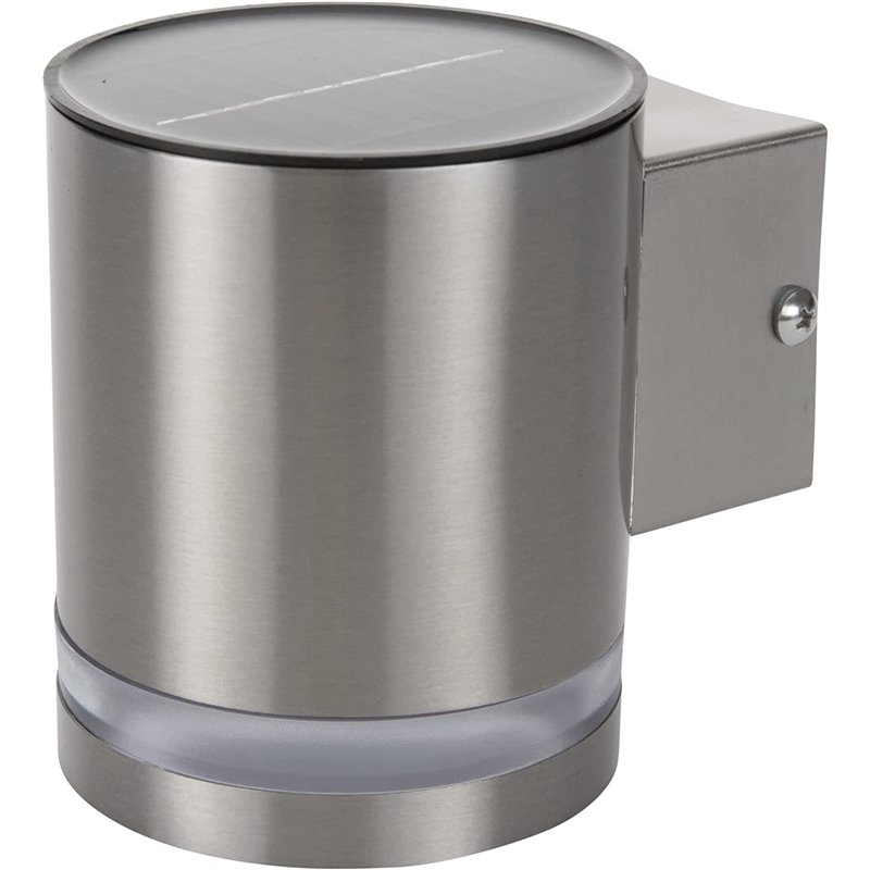 RANEX SILVER LED SOLAR WALL LIGHT