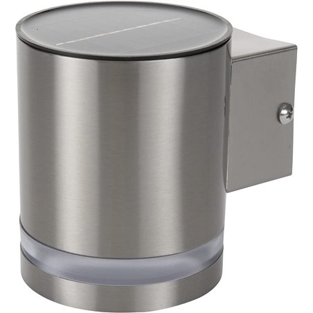 RANEX SILVER LED SOLAR WALL LIGHT