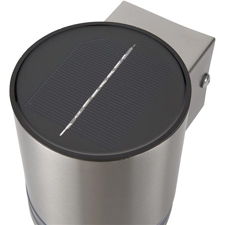 RANEX SILVER LED SOLAR WALL LIGHT