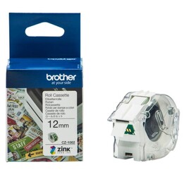 Brother VC-500W ruban couleur continu CZ-1002 12 mm blanc