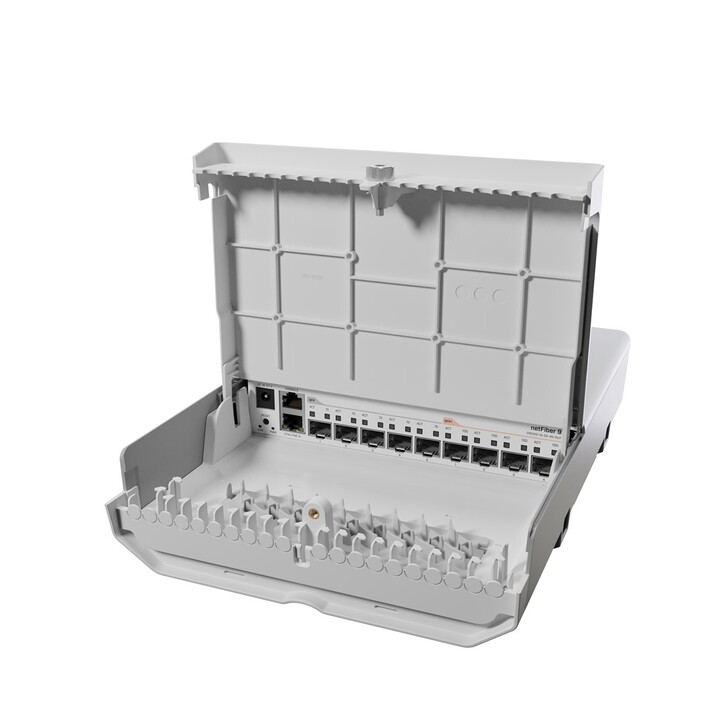 Mikrotik netFiber 9 Gigabit Ethernet (10/100/1000) Power over Ethernet (PoE) Bianco