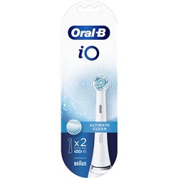 2 x Refills Brush Head Braun Oral-B iO Ultimate Clean White