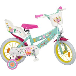 Bicicleta infantil 14" Peppa Pig verde 1498