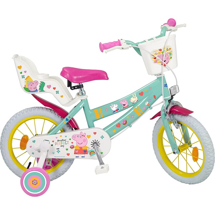 Vogatore bambini 14" Peppa Pig verde 1498