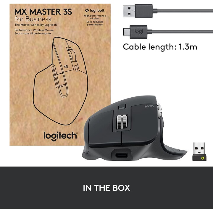 Mouse Logitech Master Series MX Master 3S for Business (910-006582)