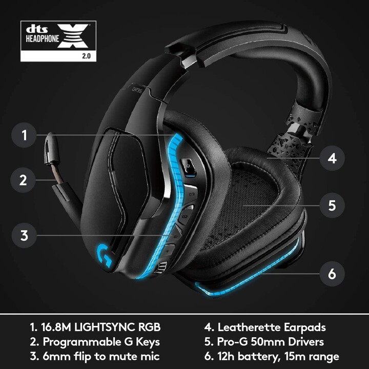 Logitech Gaming G935 (981-000744) Nero