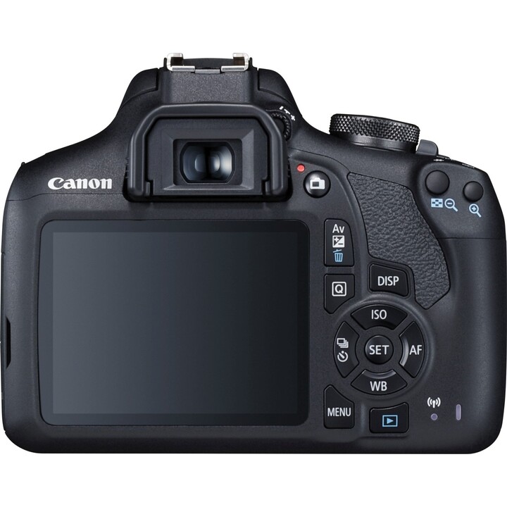 DIGITAL CAMERA CANON EOS 2000D 24.1 MPIXEL 3X ZOOM EF-S 18-55 BLACK