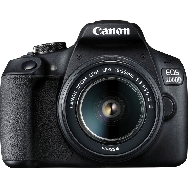 DIGITAL CAMERA CANON EOS 2000D 24.1 MPIXEL 3X ZOOM EF-S 18-55 BLACK