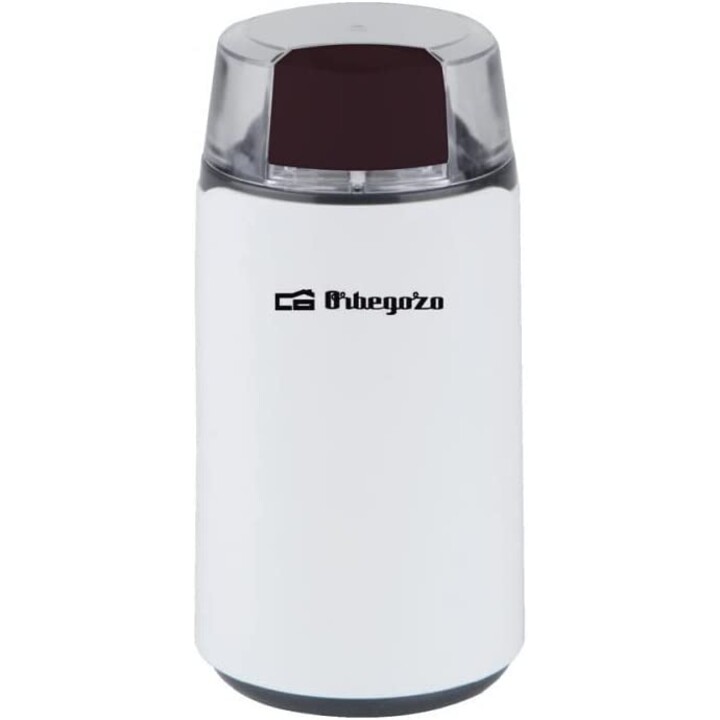 Orbegozo MO 3200 Kaffeemühle 200 W Edelstahlklinge transparenter Deckel weiß