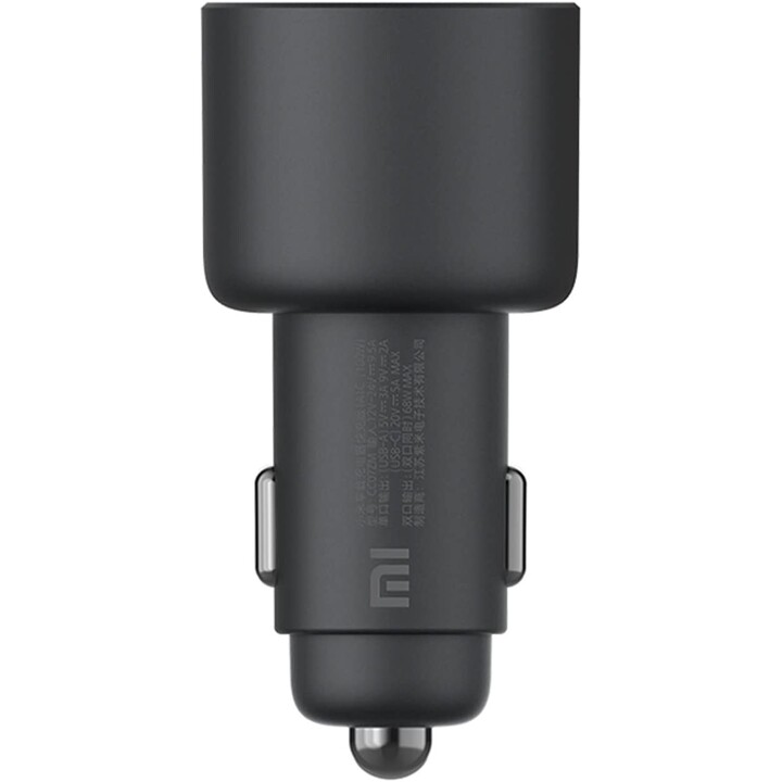 XIAOMI 67W Cargador de coche USB-A + TYPE C Negro