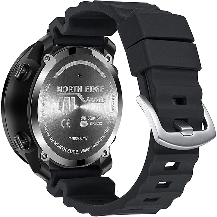 North Edge Apache com Pulseira de Silicone Preto