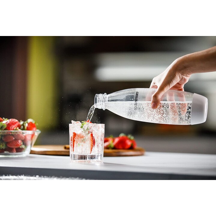 SodaStream Burbujeador de agua Art con cilindro de CO2 y 1 botella de plástico de 1 litro apta para lavavajillas, 44 cm de altur