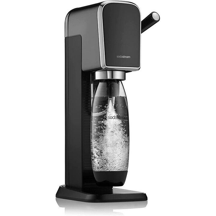 SodaStream Burbujeador de agua Art con cilindro de CO2 y 1 botella de plástico de 1 litro apta para lavavajillas, 44 cm de altur