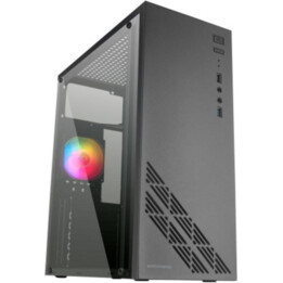 Mars Gaming Mc100 Case Pc Atx Fan 90mm Frgb Convect-cool Black