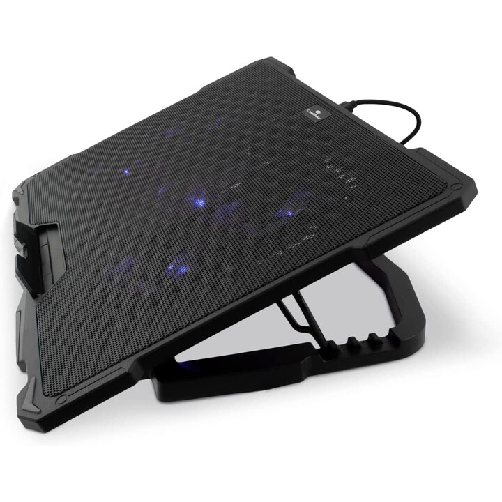 Stand/Portable Cooler 17.3'' Coolbox NCP17-V5 Black Blue LED