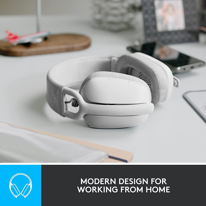 Logitech Zone Vibe 100 Wireless Bluetooth Cuffie Bianco