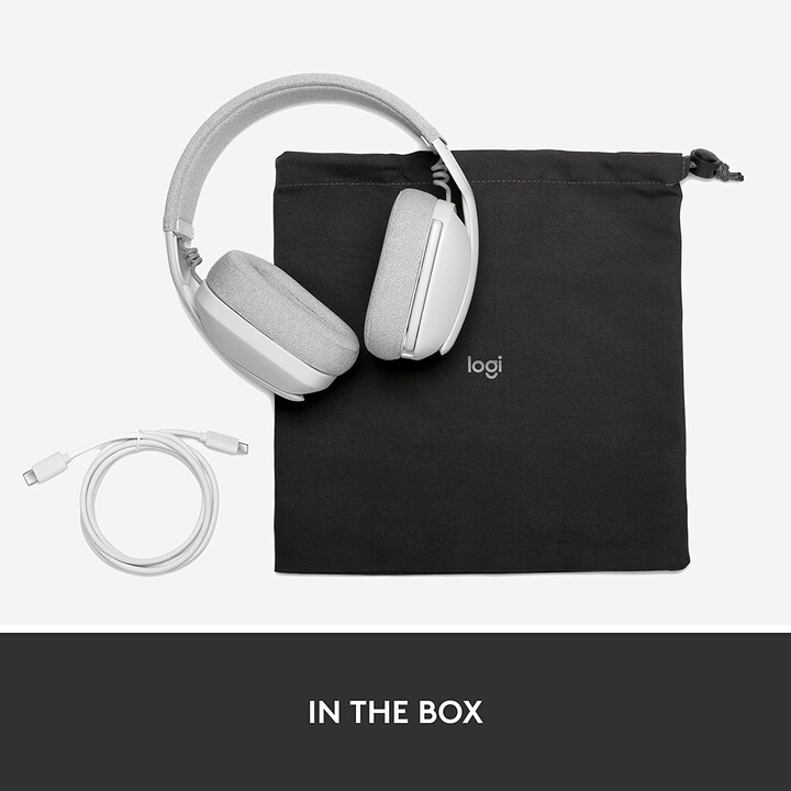Logitech Zone Vibe 100 Wireless Bluetooth Cuffie Bianco