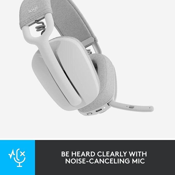 Logitech Zone Vibe 100 Wireless Bluetooth Cuffie Bianco
