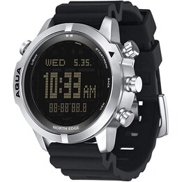 North Edge Aqua Schwarz – Taucheruhr