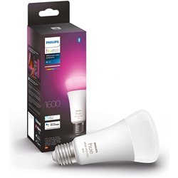 Bombilla Led Inteligente Philips Hue White and Color A67/ Casquillo E27/ 13.5W/ 1600 Lúmenes/ 2000K-6500K/ Precisa Philips Hue B