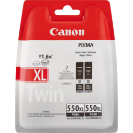 Confezione da 2 Canon PGI-550PGBK XL originale - Nero 500 pagine